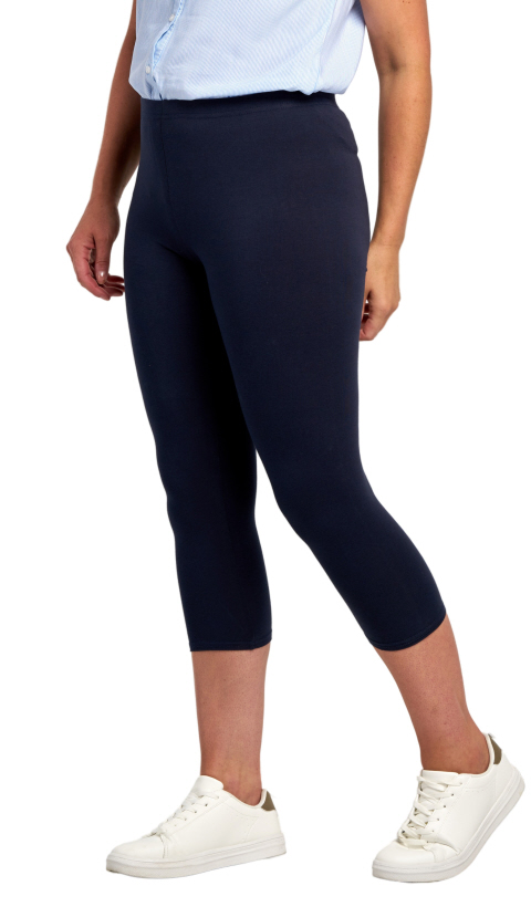 Navy cropped shop leggings uk